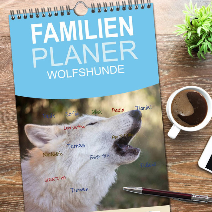 Wolfshunde 2026 (CALVENDO Familienplaner 2026)
