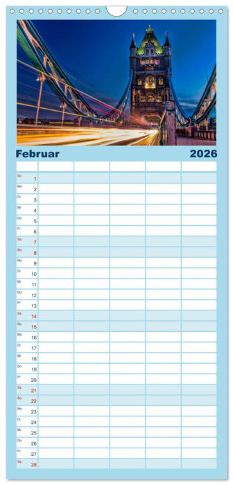 Die 12 meistbesuchten Städte der Welt (CALVENDO Familienplaner 2026)