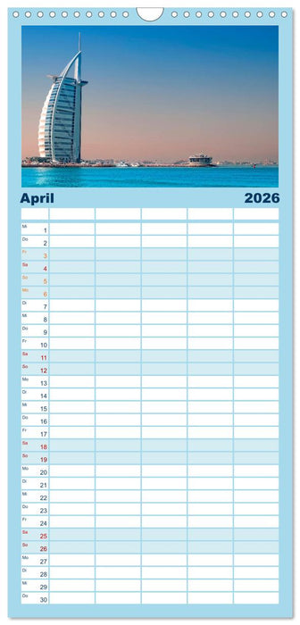Die 12 meistbesuchten Städte der Welt (CALVENDO Familienplaner 2026)