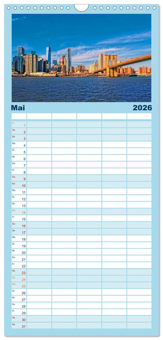 Die 12 meistbesuchten Städte der Welt (CALVENDO Familienplaner 2026)