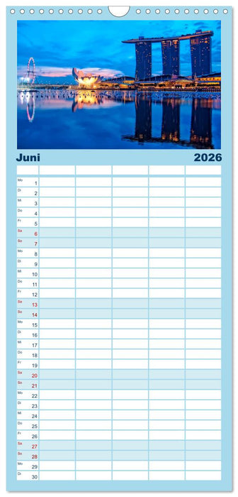 Die 12 meistbesuchten Städte der Welt (CALVENDO Familienplaner 2026)