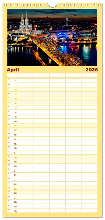 12 wunderschöne Sehenswürdigkeiten in Deutschland (CALVENDO Familienplaner 2026)