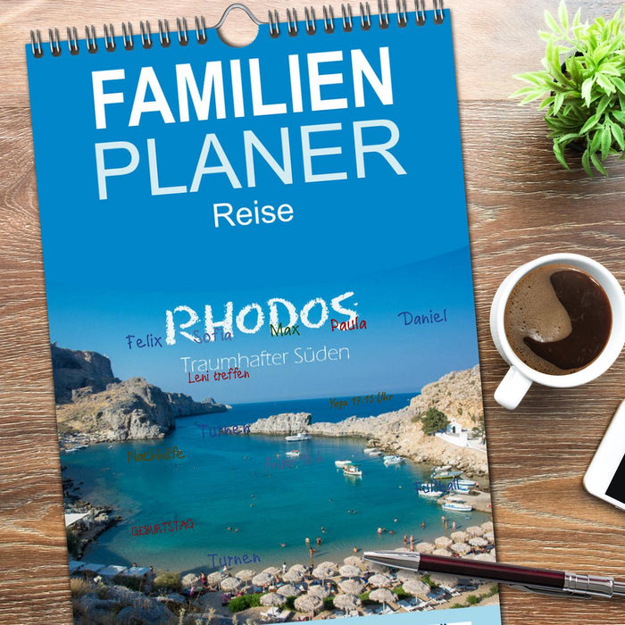 Rhodos - Traumhafter Süden (CALVENDO Familienplaner 2026)