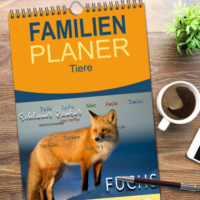 Fuchs - schlauer Räuber (CALVENDO Familienplaner 2026)