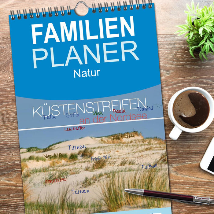 Küstenstreifen an der Nordsee (CALVENDO Familienplaner 2026)
