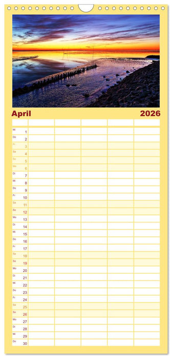 Nordseebad Wremen - Strandimpressionen (CALVENDO Familienplaner 2026)