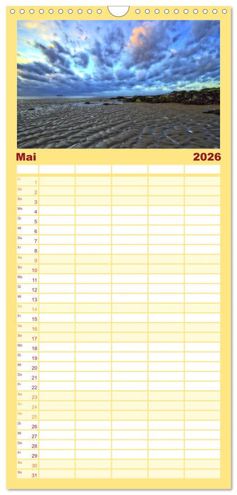 Nordseebad Wremen - Strandimpressionen (CALVENDO Familienplaner 2026)