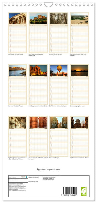 Ägypten - Impressionen (CALVENDO Familienplaner 2026)