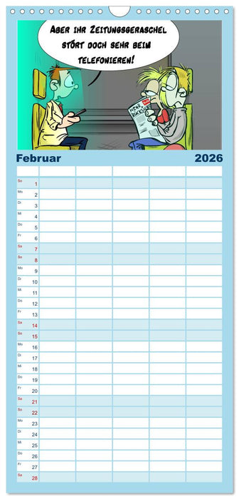 Trumix Cartoons - Dumm gelaufen (CALVENDO Familienplaner 2026)