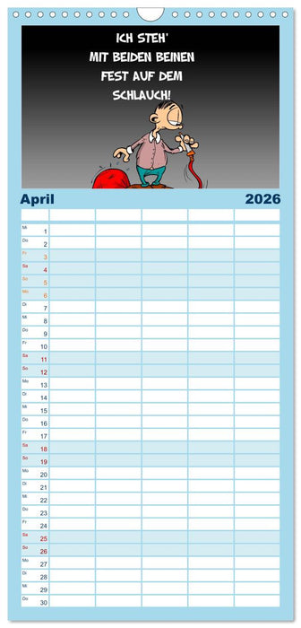 Trumix Cartoons - Dumm gelaufen (CALVENDO Familienplaner 2026)