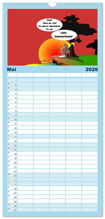 Trumix Cartoons - Dumm gelaufen (CALVENDO Familienplaner 2026)