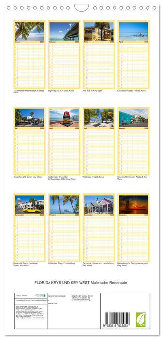FLORIDA KEYS UND KEY WEST Malerische Reiseroute (CALVENDO Familienplaner 2026)
