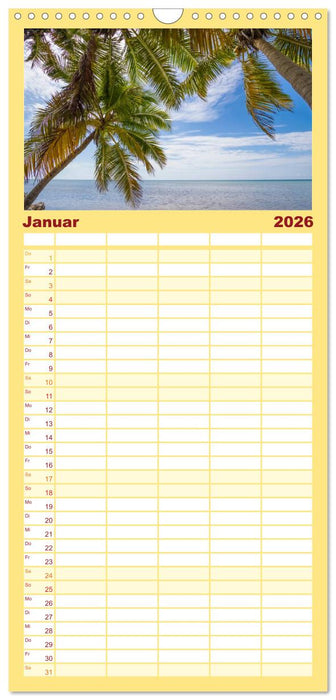 FLORIDA KEYS UND KEY WEST Malerische Reiseroute (CALVENDO Familienplaner 2026)