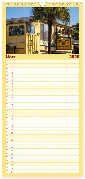 FLORIDA KEYS UND KEY WEST Malerische Reiseroute (CALVENDO Familienplaner 2026)