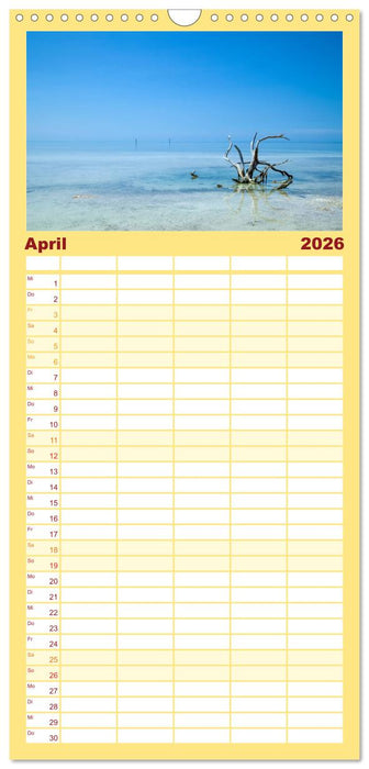 FLORIDA KEYS UND KEY WEST Malerische Reiseroute (CALVENDO Familienplaner 2026)