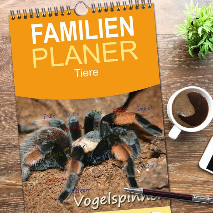 Vogelspinnen (CALVENDO Familienplaner 2026)