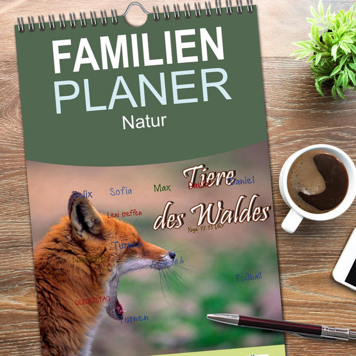 Tiere des Waldes (CALVENDO Familienplaner 2026)