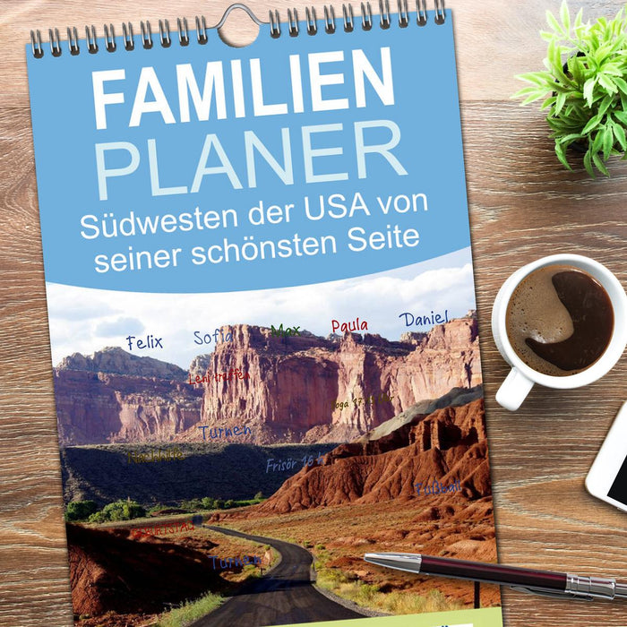 USA-Südwesten von seiner schönsten Seite 2026 (CALVENDO Familienplaner 2026)