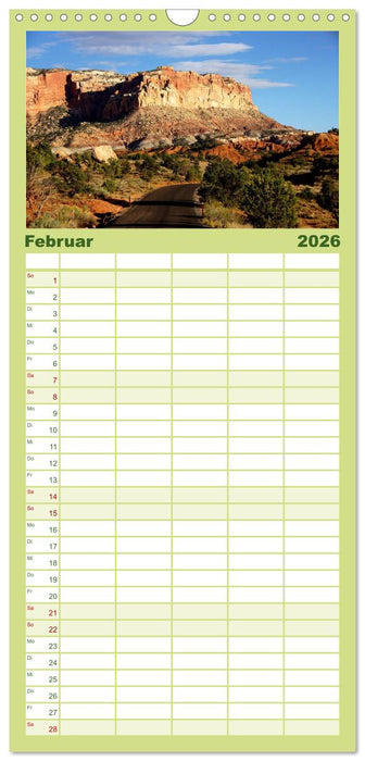USA-Südwesten von seiner schönsten Seite 2026 (CALVENDO Familienplaner 2026)