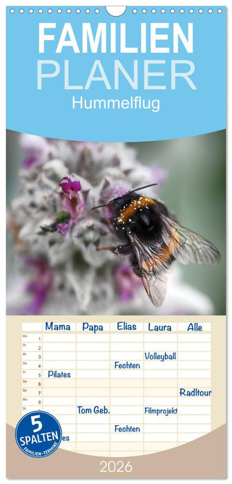 Hummelflug (CALVENDO Familienplaner 2026)