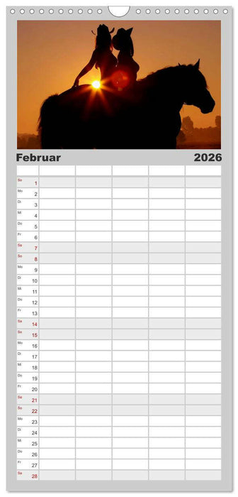 Titanen Girls 2026 - erotische Frauen und starke Pferde (CALVENDO Familienplaner 2026)