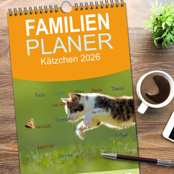 Kätzchen 2026 (CALVENDO Familienplaner 2026)