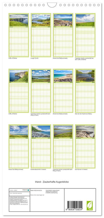 Irland - Zauberhafte Augenblicke (CALVENDO Familienplaner 2026)