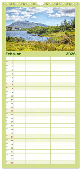 Irland - Zauberhafte Augenblicke (CALVENDO Familienplaner 2026)