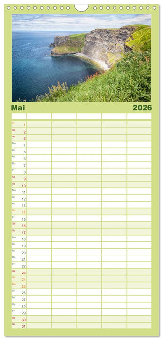 Irland - Zauberhafte Augenblicke (CALVENDO Familienplaner 2026)