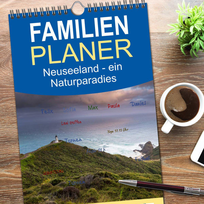 Neuseeland - ein Naturparadies (CALVENDO Familienplaner 2026)