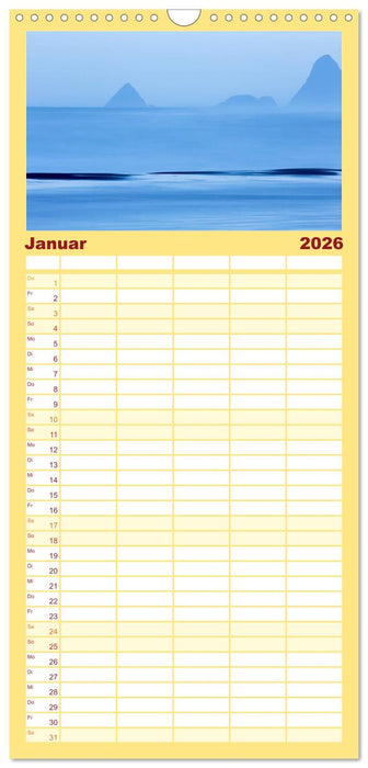 Neuseeland - ein Naturparadies (CALVENDO Familienplaner 2026)