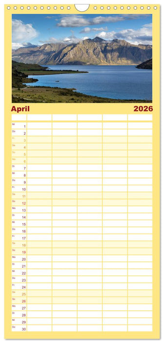 Neuseeland - ein Naturparadies (CALVENDO Familienplaner 2026)