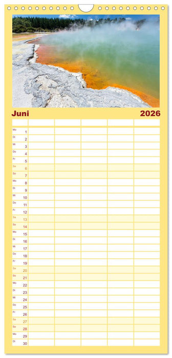 Neuseeland - ein Naturparadies (CALVENDO Familienplaner 2026)