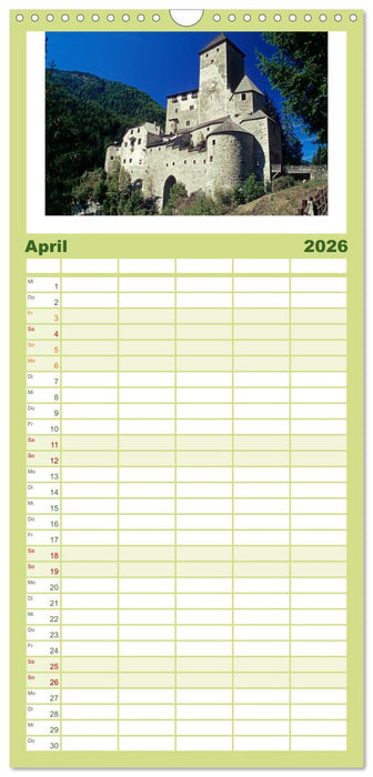 SÜDTIROL - Land der Berge (CALVENDO Familienplaner 2026)