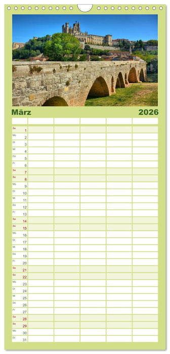 Languedoc-Roussillon - unter der Sonne des Midi (CALVENDO Familienplaner 2026)