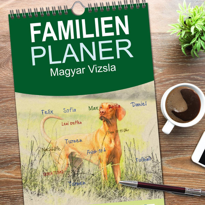 Magyar Vizsla 2026 (CALVENDO Familienplaner 2026)