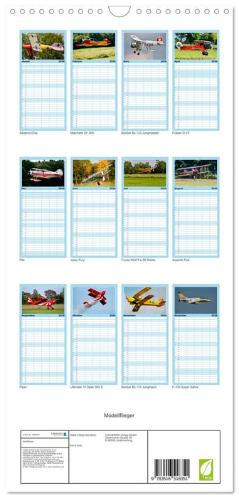 Modellflieger (CALVENDO Familienplaner 2026)