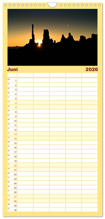 Monument Valley (CALVENDO Familienplaner 2026)