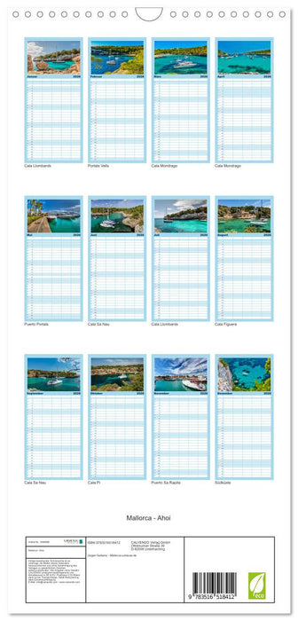 Mallorca - Ahoi (CALVENDO Familienplaner 2026)