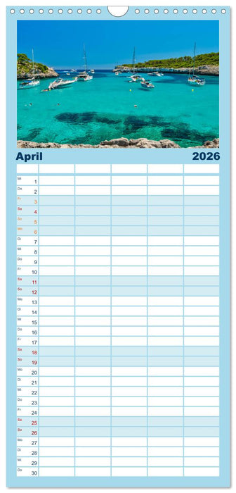 Mallorca - Ahoi (CALVENDO Familienplaner 2026)