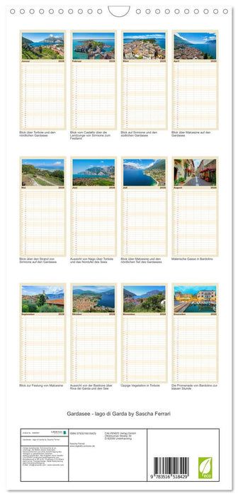 Gardasee - lago di Garda by Sascha Ferrari (CALVENDO Familienplaner 2026)
