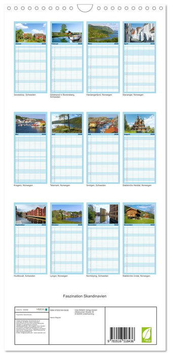 Faszination Skandinavien (CALVENDO Familienplaner 2026)