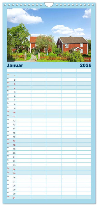 Faszination Skandinavien (CALVENDO Familienplaner 2026)