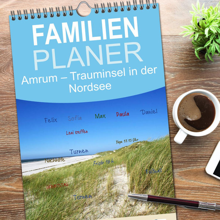 Amrum – Trauminsel in der Nordsee (CALVENDO Familienplaner 2026)