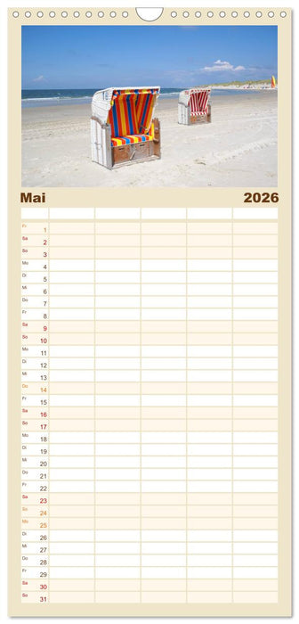 Amrum – Trauminsel in der Nordsee (CALVENDO Familienplaner 2026)