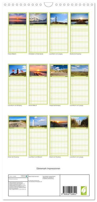 Dänemark Impressionen (CALVENDO Familienplaner 2026)
