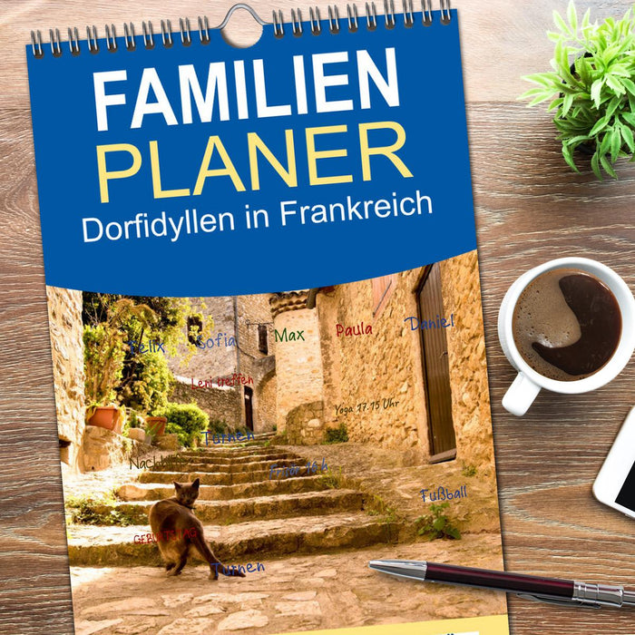 Dorfidyllen in Frankreich (CALVENDO Familienplaner 2026)