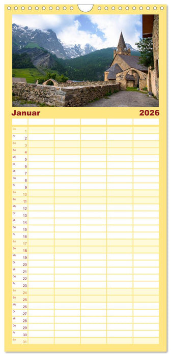 Dorfidyllen in Frankreich (CALVENDO Familienplaner 2026)