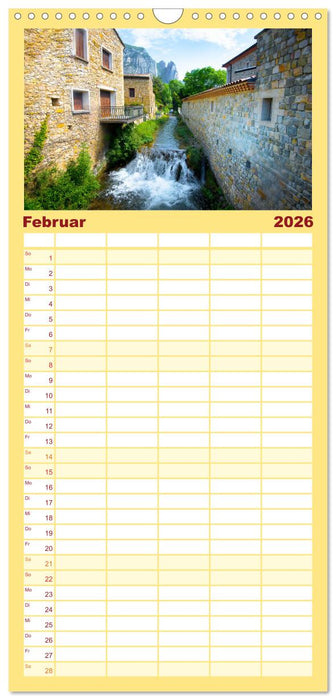 Dorfidyllen in Frankreich (CALVENDO Familienplaner 2026)