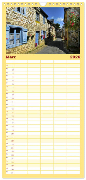 Dorfidyllen in Frankreich (CALVENDO Familienplaner 2026)